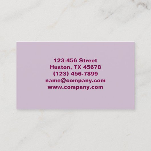 Modern Beauty Manicurist Nail Artist Nail Salon Visitekaartje (Achterkant)