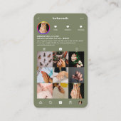 Modern Beauty Nail Tech Stylist Sage Visitekaartje (Voorkant)