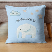 Modern Beauty Pastel Blue Elephant & Stars Kind