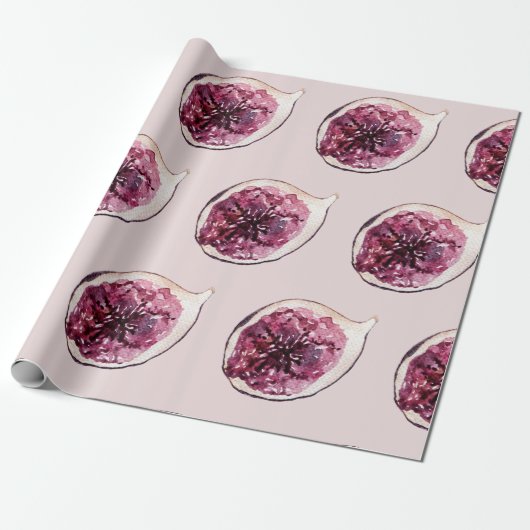 Modern Beauty Pastel Paars Figtern Cadeaupapier (Uitgerold)