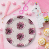 Modern Beauty Pastel Paars Figtern Papieren Bordje (Feest)