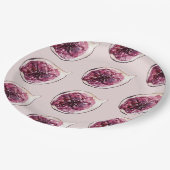 Modern Beauty Pastel Paars Figtern Papieren Bordje (Gekanteld)