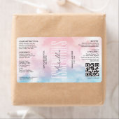 Modern Beauty Roze Blauw Cloud Body Butter Product Etiket (Insitu)