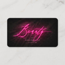 Modern Beauty Salon Cosmetoloog Hot Pink Neon