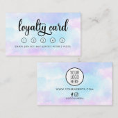 Modern Beauty Salon Loyalty Kaart met Logo Visitekaartje (Voorkant / Achterkant)