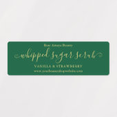 Modern Beauty Spa Candle Green Product Label (Design 2)