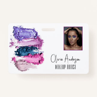 Modern Beauty Swatch Makeup Artist Afbeelding ID Badge