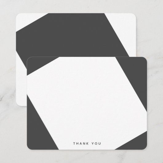 Modern bedankt (Voorkant / Achterkant)