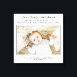 Modern Bedankt dat je mijn peetouders bent Foto Canvas Afdruk<br><div class="desc">Dank aan de bijzondere in je leven,  dat je gevraagd hebt om de peetouders van je kind te zijn,  met deze gepersonaliseerde peetouders omwikkeld canvas kunst met een schattige foto van hun peetkind en een speciaal gedicht.</div>
