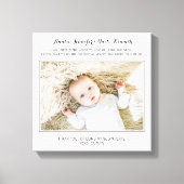 Modern Bedankt dat je mijn peetouders bent Foto Canvas Afdruk (Voorkant)