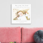 Modern Bedankt dat je mijn peetouders bent Foto Canvas Afdruk (Insitu (Woonkamer))
