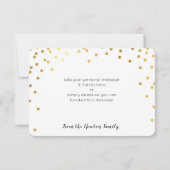 MODERN BEDANKT Glamoureuze Chic Gouden confetti Sp (Achterkant)