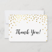 MODERN BEDANKT Glamoureuze Chic Gouden confetti Sp (Voorkant)