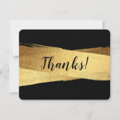 MODERN BEDANKT luxe chique gouden penseelstreek (Voorkant)