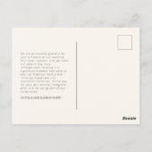 Modern Bedankt Post Kaart (Achterkant)