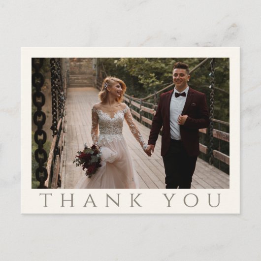 Modern Bedankt Post Kaart (Voorkant)