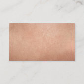 MODERN BEDANKT SCRIPT handgetrokken vet spot roos  Visitekaartje (Achterkant)