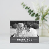 Modern Bedankt voor het Briefkaart Aangepaste brui (Staand voorkant)