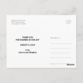 Modern Bedankt voor het Briefkaart Aangepaste brui (Achterkant)