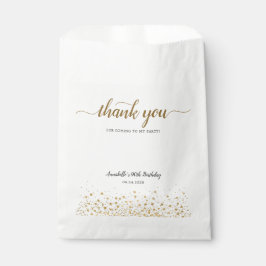 Modern Bedankt voor het komen Gouden Confetti Verj Bedankzakje