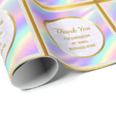 Modern bedankt voor het ondersteunen van mijn klei cadeaupapier (Rol Hoek)