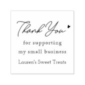 Modern Bedankt voor het ondersteunen van mijn klei Zelfinktende Stempel (Design)