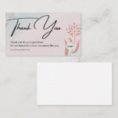 Modern Bedankt voor het winkelen Klein Visitekaart Visitekaartje (Voorkant / Achterkant)