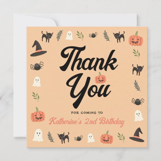 Modern bedankt voor je komst. (Voorkant)