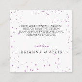 modern bedankt voor je trouwtrouwe rozen bedankt j informatiekaartje (Achterkant)