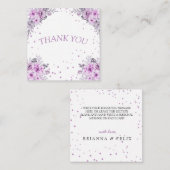 modern bedankt voor je trouwtrouwe rozen bedankt j informatiekaartje (Voorkant / Achterkant)