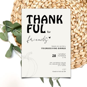 Modern Bedankt voor Vrienden: Friendsgiving Kaart