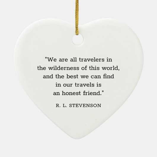 Modern Bedankt Vriend Zwart en Wit Hart Keramisch Ornament (Achterkant)