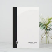 Modern bedrijf 001 briefpapier (Staand voorkant)