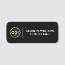 Modern Bedrijf Bedrijf Logo Medewerker Magnetisch