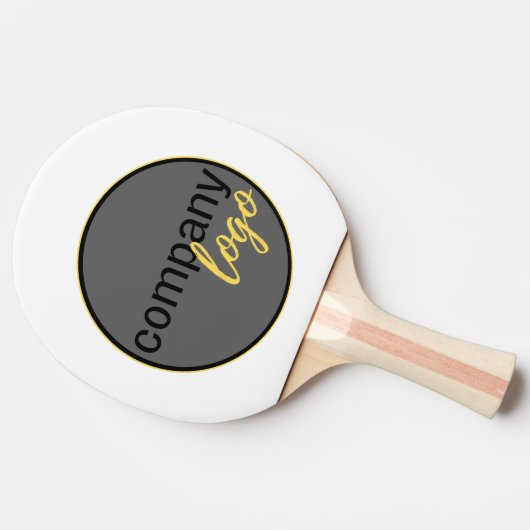 MODERN BEDRIJF EIGEN LOGO WHITE PROMOTIONELE TAFELTENNISBATJE (Zijkant)
