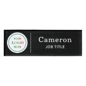 Modern bedrijf Logo Black Medewerker Naambadge (Voorkant)