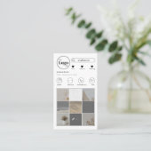 Modern bedrijf Logo Instagram fotocollage Visitekaartje (Staand voorkant)