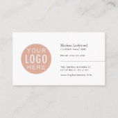 Modern bedrijf Logo minimalist Visitekaartje (Voorkant)