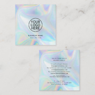 Modern bedrijf Logo Modern Minimalist Custom Vierkante Visitekaartje