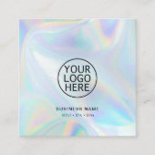 Modern bedrijf Logo Modern Minimalist Custom Vierkante Visitekaartje (Voorkant)