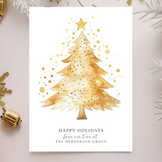 Modern bedrijf Logo Prettige feestdagen Feestdagenkaart