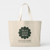Modern Bedrijf Logo Promotional Grote Tote Bag (Achterkant)
