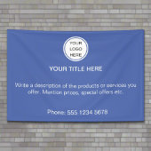 Modern Bedrijf Logo Promotionele Adverteren Tekst Spandoek