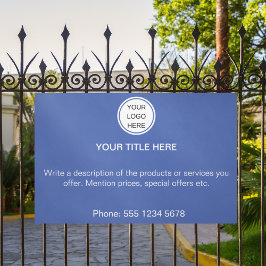 Modern Bedrijf Logo Promotionele Adverteren Tekst Spandoek