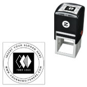 Modern Bedrijf Logo Ronde Promotiezaken Zelfinktende Stempel (In situ)