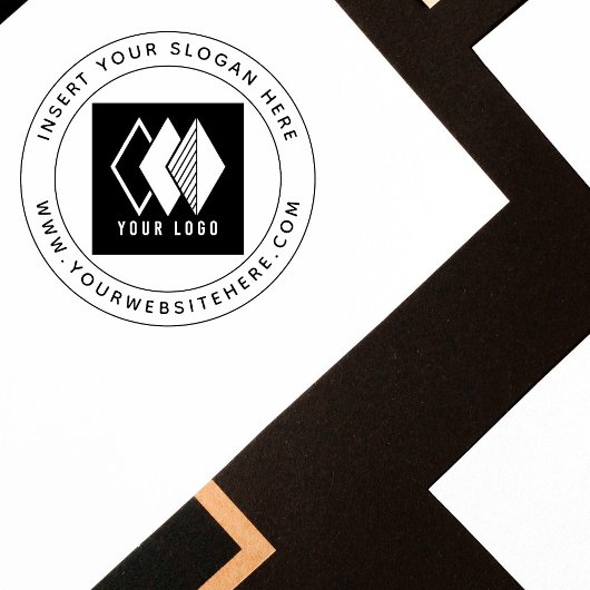 Modern Bedrijf Logo Ronde Promotiezaken Zelfinktende Stempel