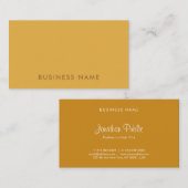 Modern bedrijf minimalistische elegante trendkleur visitekaartje (Voorkant / Achterkant)