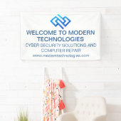Modern bedrijf voor cyberbeveiliging computertechn spandoek (Insitu)