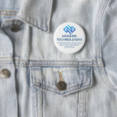 Modern bedrijf voor cyberbeveiligingscomputertechn ronde button 5,7 cm (In situ)