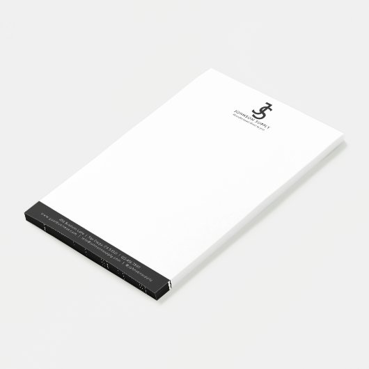 Modern Bedrijfs Custom Bedrijfsmonogramlogo Post-it® Notes (Schuin)